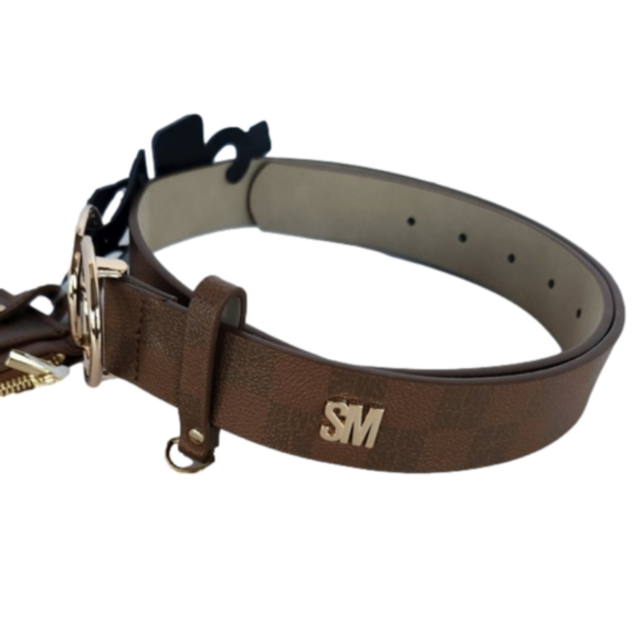 NWT Steve Madden Black Belt and Card Holder Set - New with Tags - Size Large - Picture 4 of 4